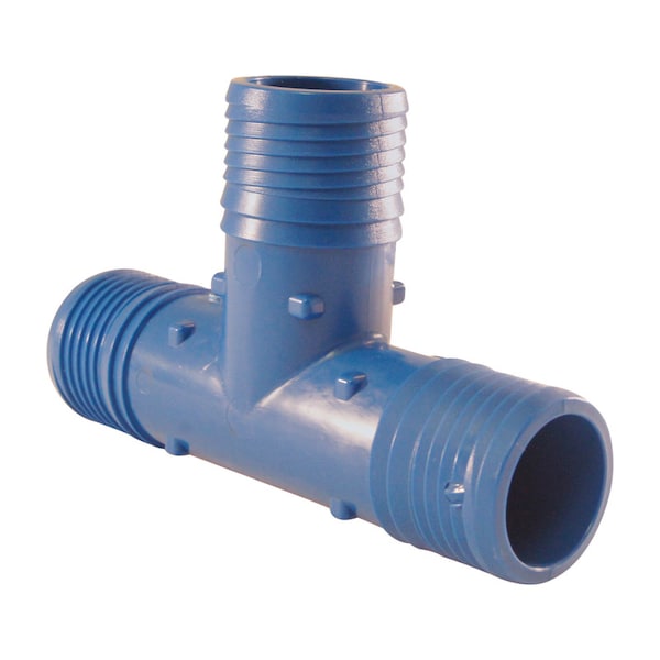 Blue Twister Apollo Blue Twister 1 in. Insert in to X 1 in. D Insert Acetal Tee 1 pk ABTT1 - main